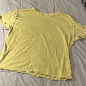 Free People - We The Free Perfect Oversized Tee - In Mellow Yellow